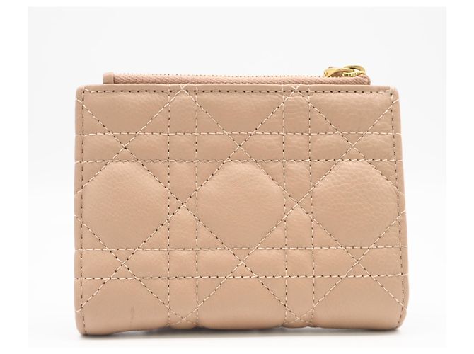Cartera de doble pliegue rosa beige Christian Dior - vista 2
