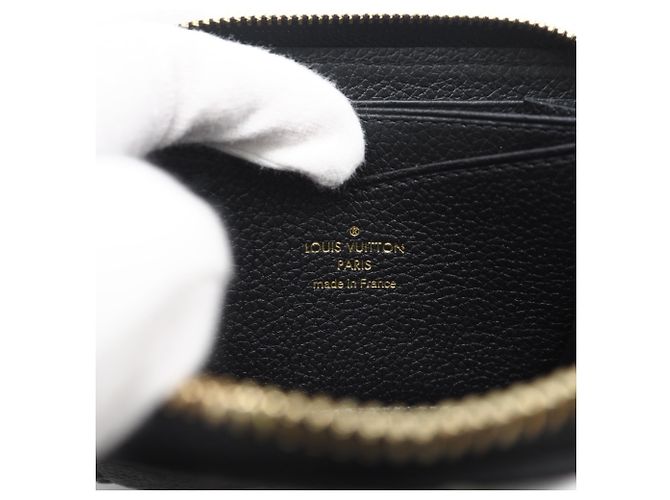 Louis Vuitton Monogram Empreinte Zippy Coin Purse Noir Negro - vista 11