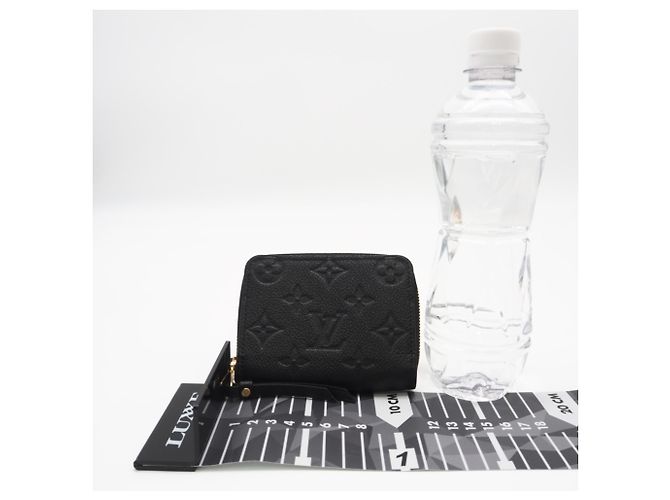 Louis Vuitton Monogram Empreinte Zippy Coin Purse Noir Negro - vista 3