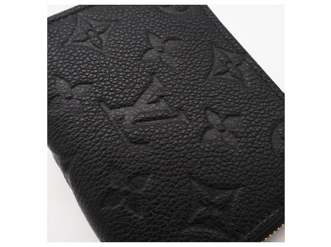 Louis Vuitton Monogram Empreinte Zippy Coin Purse Noir Negro - vista 4