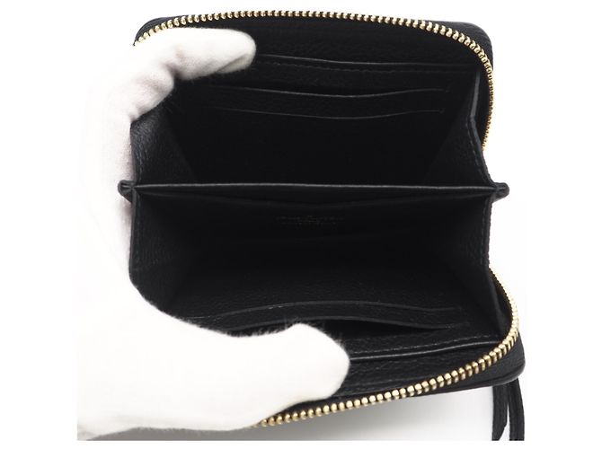 Louis Vuitton Monogram Empreinte Zippy Coin Purse Noir Negro - vista 9