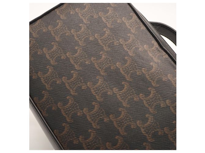 Céline Borsa a tracolla CELINE Triomphe Canvas Messenger Box - vista 4