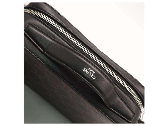 Céline Borsa a tracolla CELINE Triomphe Canvas Messenger Box - vista 5