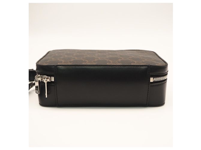 Céline Borsa a tracolla CELINE Triomphe Canvas Messenger Box - vista 8