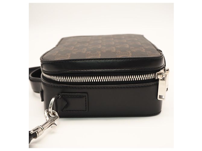 Céline Borsa a tracolla CELINE Triomphe Canvas Messenger Box - vista 9