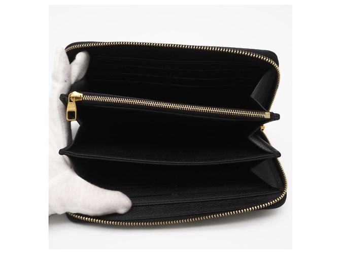 Louis Vuitton Bicolor Monogram Empreinte Zippy Wallet Schwarz Mehrfarben Monogramm - Ansicht 10