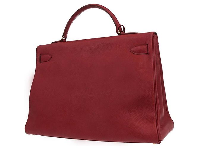 Hermès Hermes Kelly retourné Ardennes leather 40 Rosso - vista 2