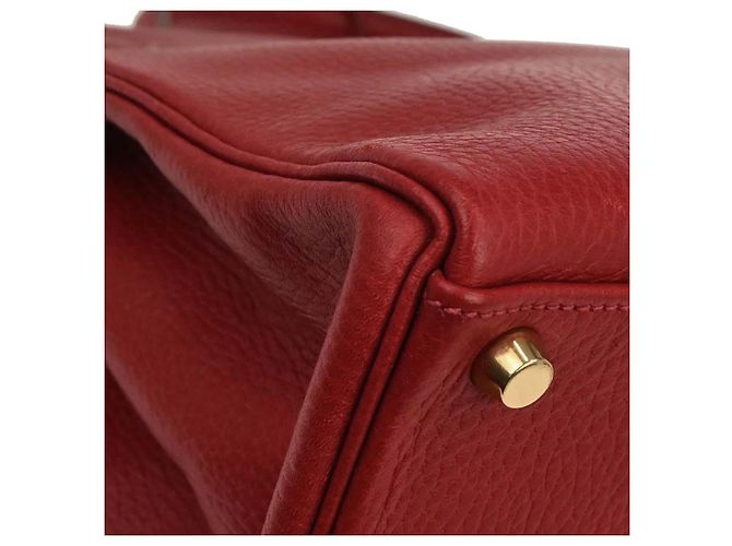 Hermès Hermes Kelly retourné Ardennes leather 40 Rosso - vista 7