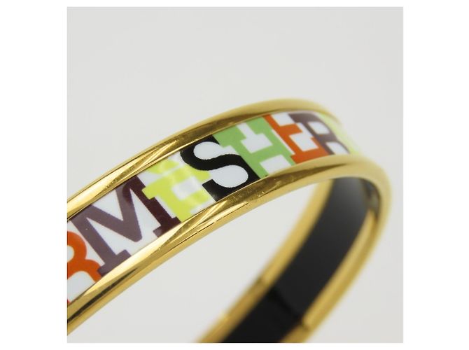Hermès Hermes Multi-color Cloisonné Bangle White Multiple colors - view 8