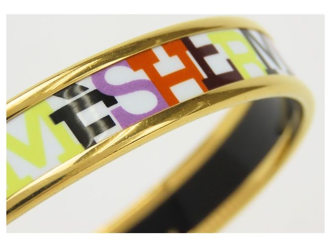 Hermès Hermes Multi-color Cloisonné Bangle White Multiple colors - view 9