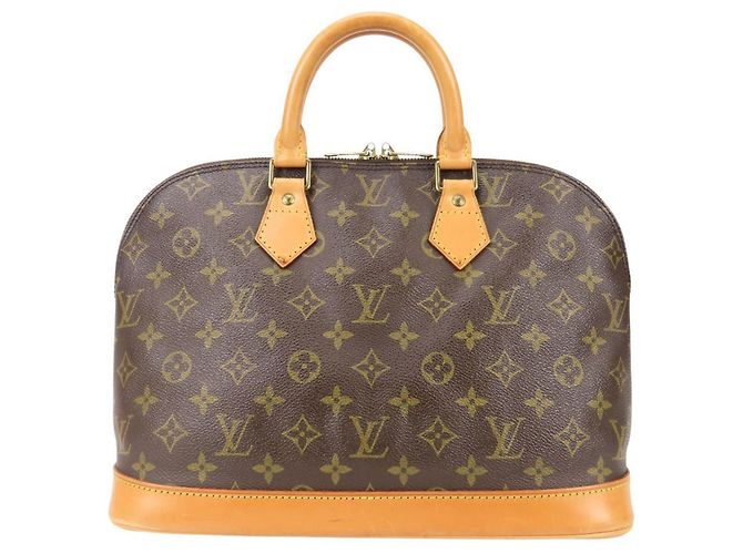 Borsa Louis Vuitton Monogram Alma Marrone - vista 4