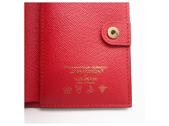 Louis Vuitton LV Bloom Mini Trifold Wallet Braun Rot Beige - Ansicht 15