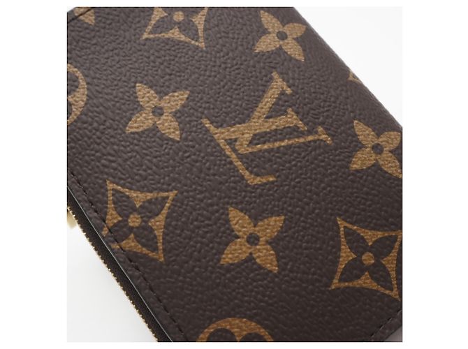 Louis Vuitton LV Bloom Mini Trifold Wallet Braun Rot Beige - Ansicht 4