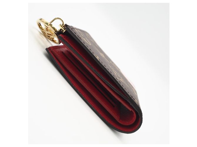 Louis Vuitton LV Bloom Mini Trifold Wallet Braun Rot Beige - Ansicht 5