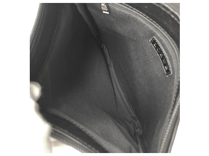 Bolsa de ombro em canvas Anagram Loewe Marrom Preto - vista 8