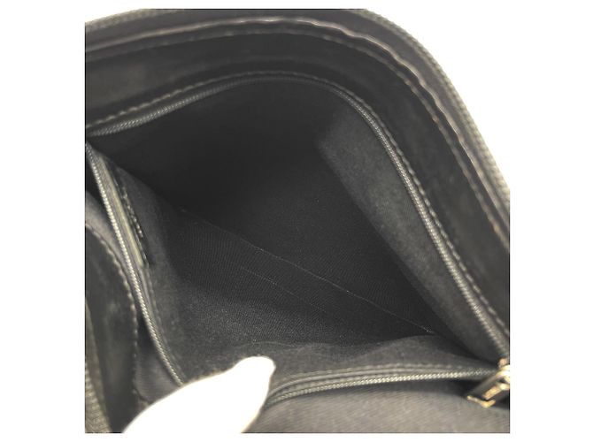 Bolsa de ombro em canvas Anagram Loewe Marrom Preto - vista 9