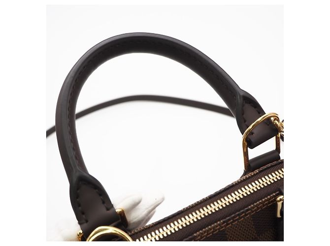 Borsa Louis Vuitton Damier Alma BB Marrone Beige - vista 13