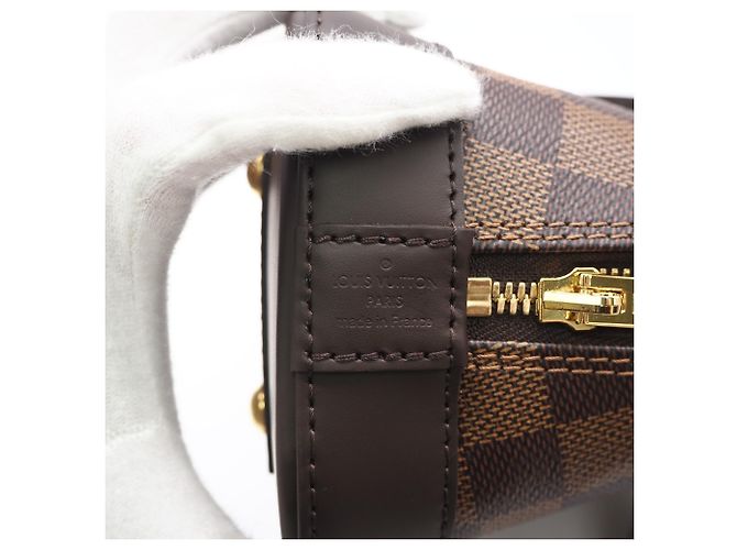 Borsa Louis Vuitton Damier Alma BB Marrone Beige - vista 16