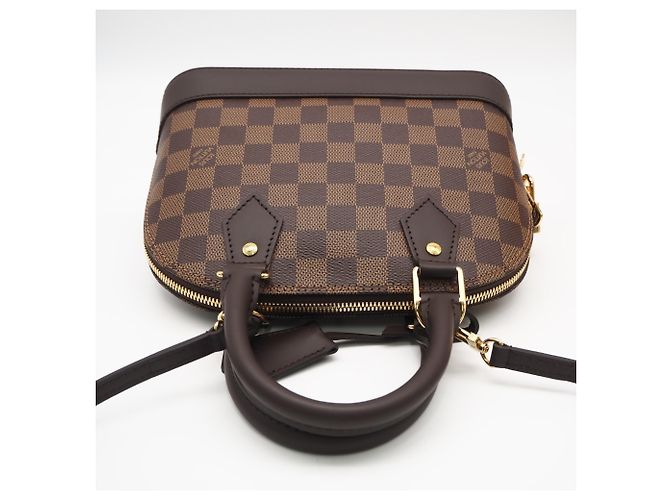 Borsa Louis Vuitton Damier Alma BB Marrone Beige - vista 7