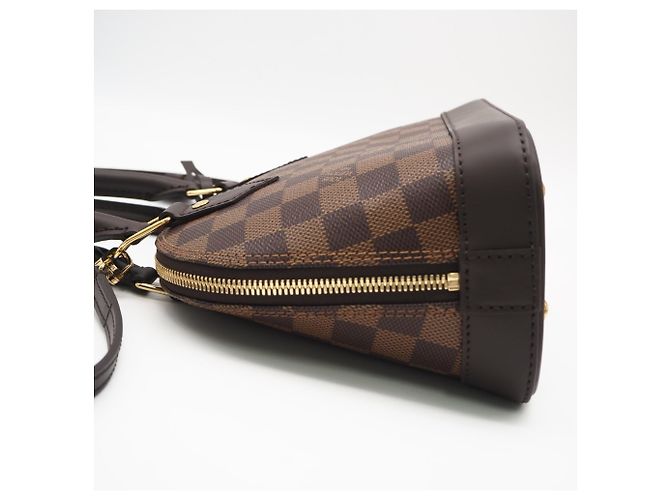 Borsa Louis Vuitton Damier Alma BB Marrone Beige - vista 9