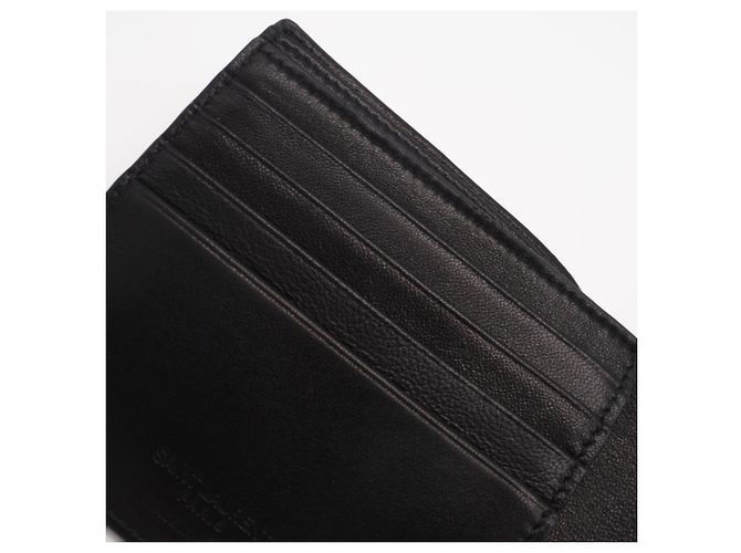 Portafoglio bi-fold Yves Saint Laurent Nero - vista 11