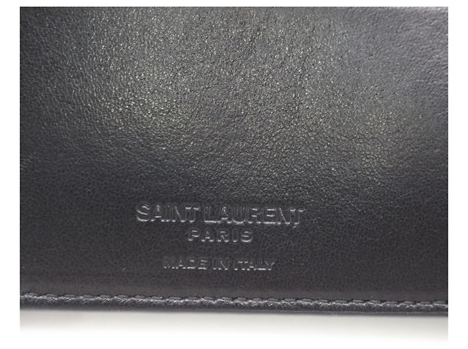 Portafoglio bi-fold Yves Saint Laurent Nero - vista 17