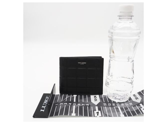 Portafoglio bi-fold Yves Saint Laurent Nero - vista 3