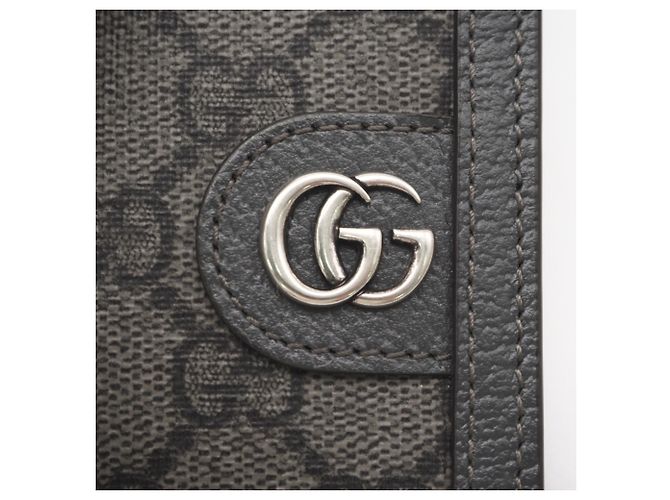 GUCCI GG Supreme Ophidia Compact Wallet Brown - view 11