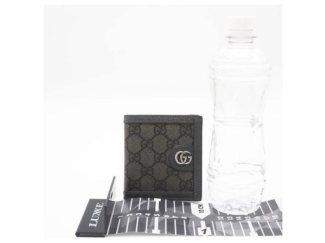 GUCCI GG Supreme Ophidia Compact Wallet Brown - view 3