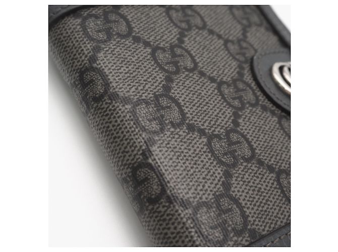 GUCCI GG Supreme Ophidia Compact Wallet Brown - view 4