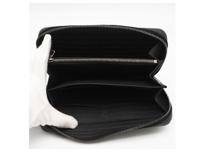 Portafoglio lungo Zippy XL Louis Vuitton Damier Infini Nero - vista 12