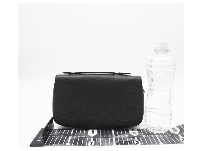 Portafoglio lungo Zippy XL Louis Vuitton Damier Infini Nero - vista 3
