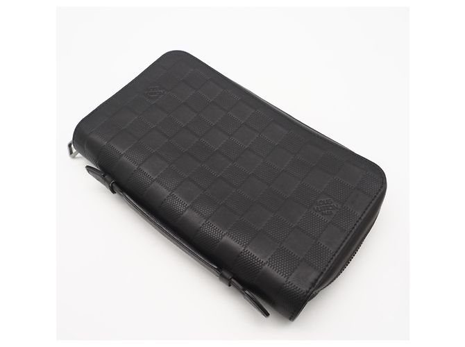 Portafoglio lungo Zippy XL Louis Vuitton Damier Infini Nero - vista 4