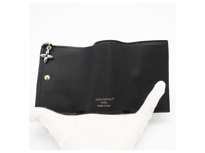 Mini billetera trifold de piel de becerro Louis Vuitton Negro - vista 11