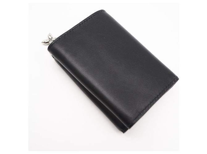 Mini billetera trifold de piel de becerro Louis Vuitton Negro - vista 2