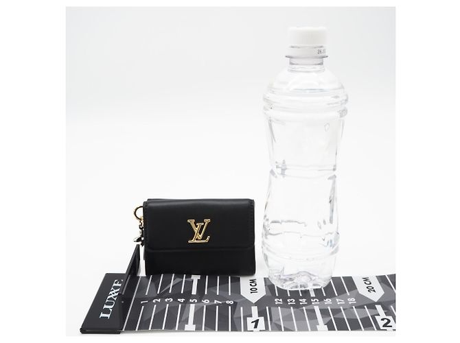Mini billetera trifold de piel de becerro Louis Vuitton Negro - vista 3
