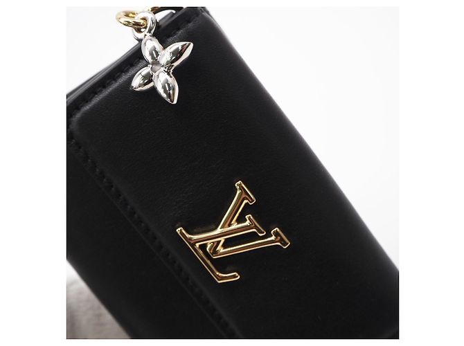 Mini billetera trifold de piel de becerro Louis Vuitton Negro - vista 5