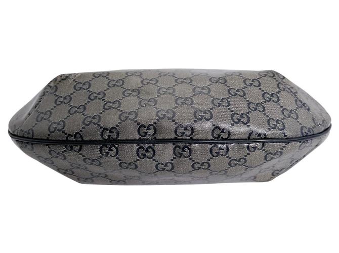 Borsa a tracolla Gucci in pelle GG Crystal nero rosso bianco - vista 4