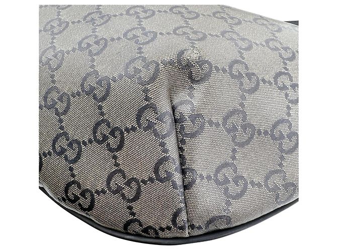 Borsa a tracolla Gucci in pelle GG Crystal nero rosso bianco - vista 5
