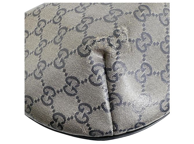 Borsa a tracolla Gucci in pelle GG Crystal nero rosso bianco - vista 6