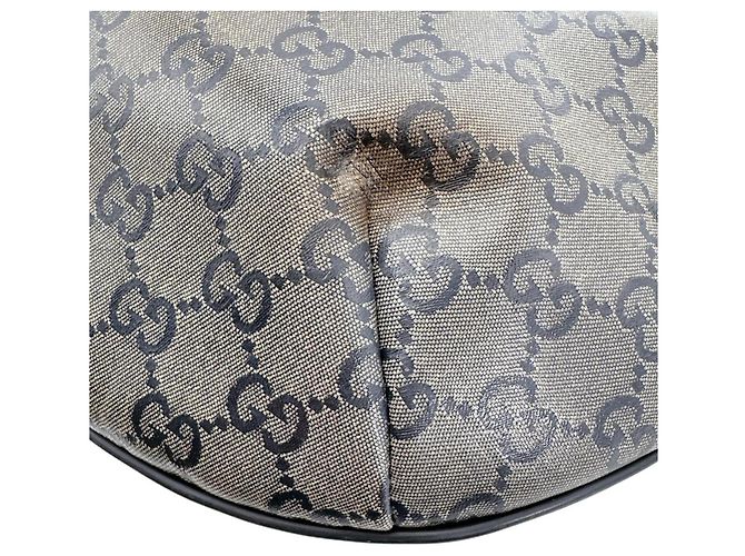 Borsa a tracolla Gucci in pelle GG Crystal nero rosso bianco - vista 7