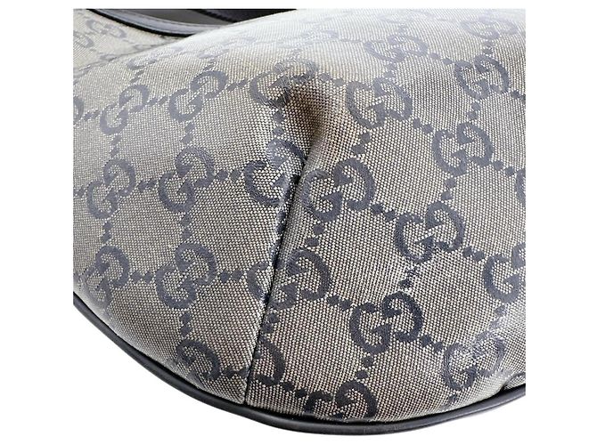 Borsa a tracolla Gucci in pelle GG Crystal nero rosso bianco - vista 8
