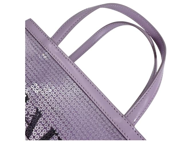 Borsa Tote Prada Purple Spangled Porpora - vista 10