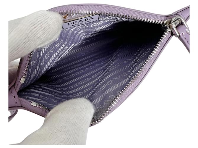 Borsa Tote Prada Purple Spangled Porpora - vista 15