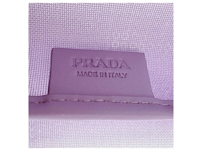Borsa Tote Prada Purple Spangled Porpora - vista 18