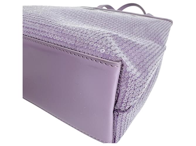 Borsa Tote Prada Purple Spangled Porpora - vista 5