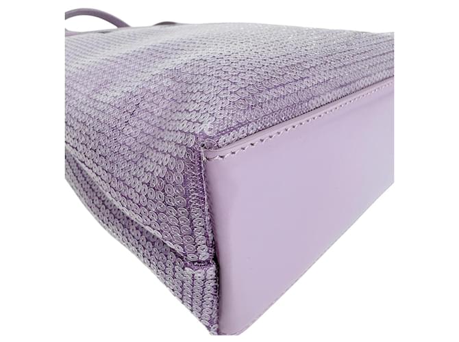 Borsa Tote Prada Purple Spangled Porpora - vista 6