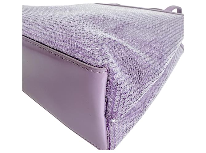 Borsa Tote Prada Purple Spangled Porpora - vista 7