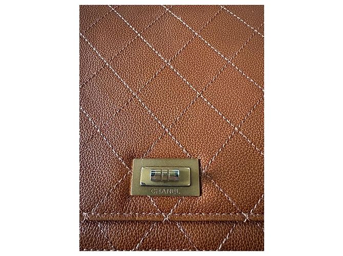 Borsa a tracolla in pelle trapuntata Chanel Marrone - vista 10