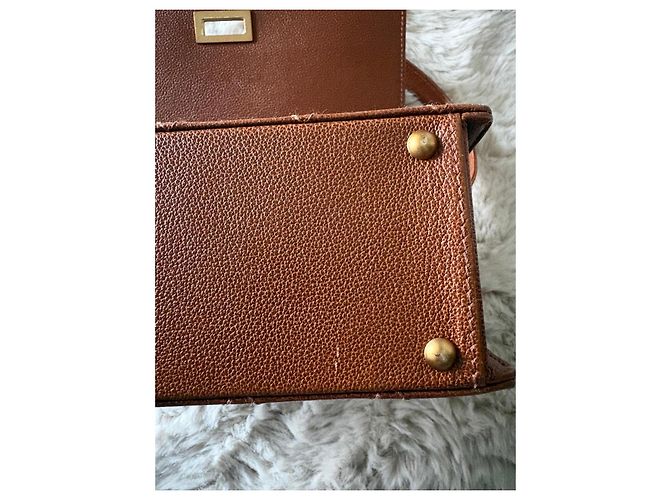 Borsa a tracolla in pelle trapuntata Chanel Marrone - vista 12